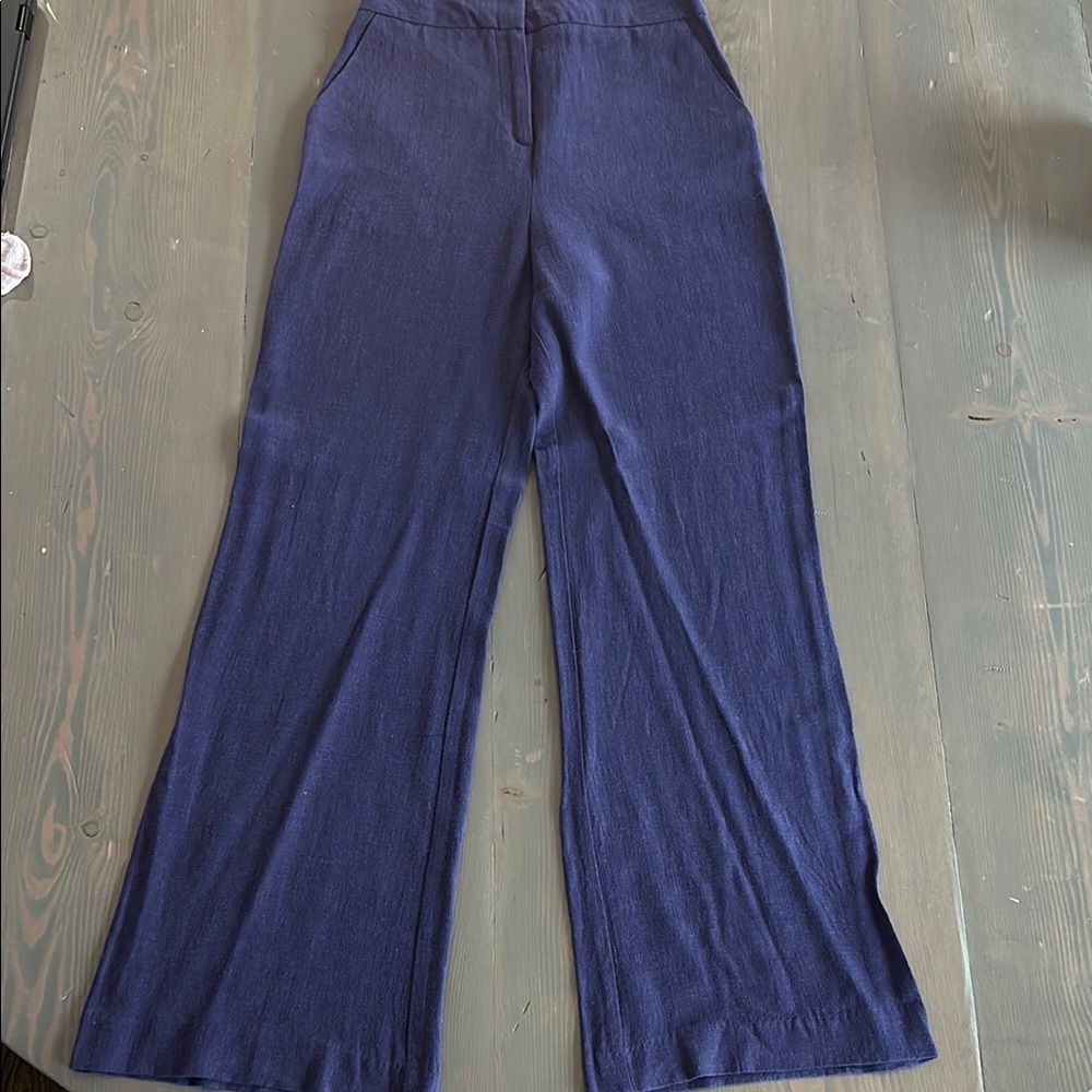 ASOS Hourglass Linen Wide-Leg Pant, Size 4